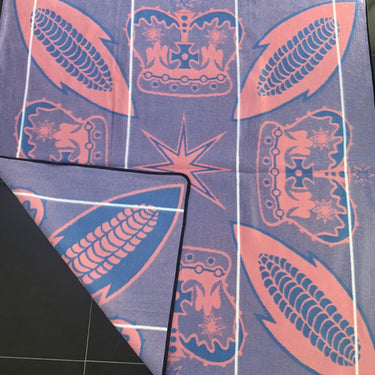 Khotso Ntjhe Poone Pink and blue basotho blanket